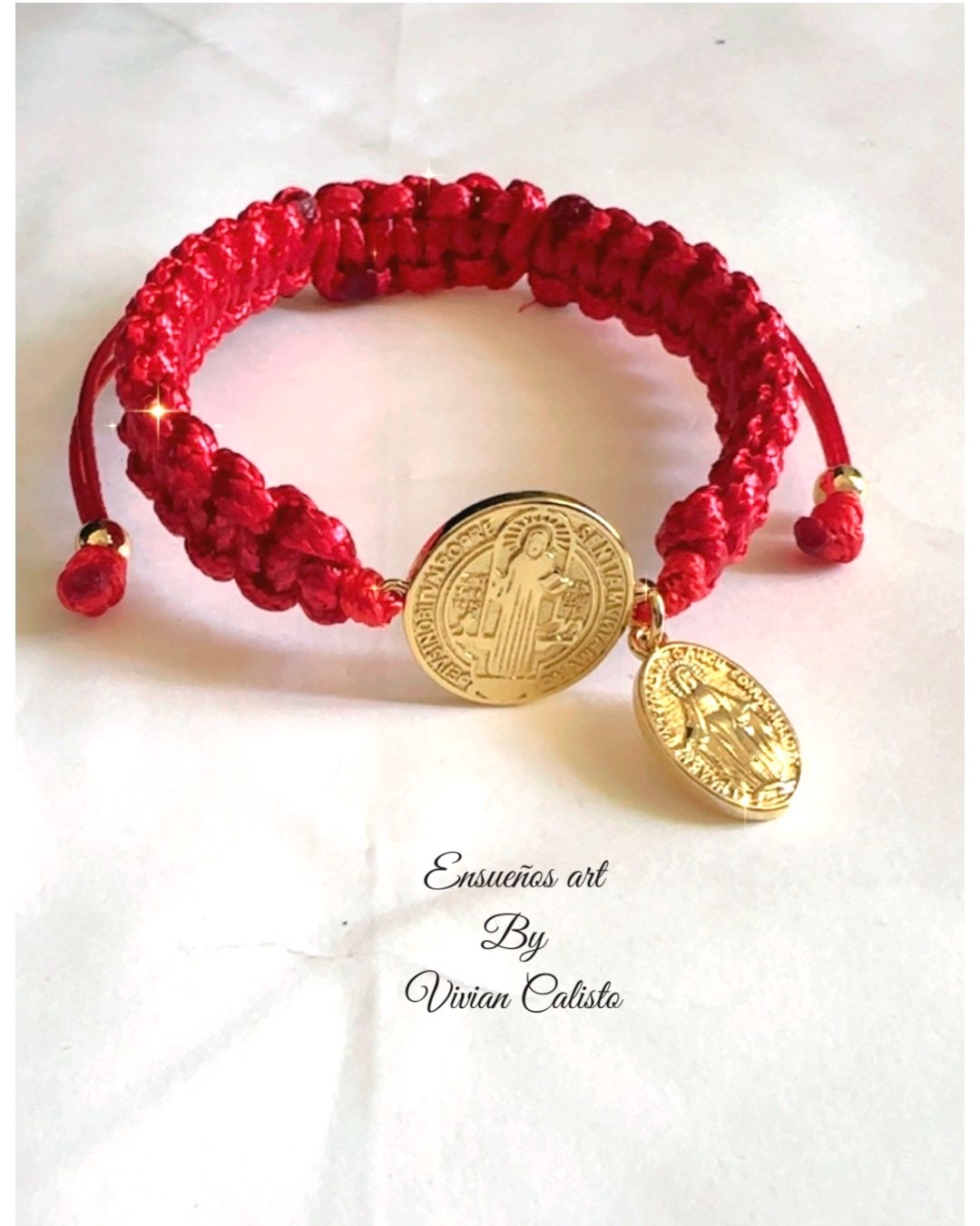 San Benito y la Virgen Milagrosa — Pulsera