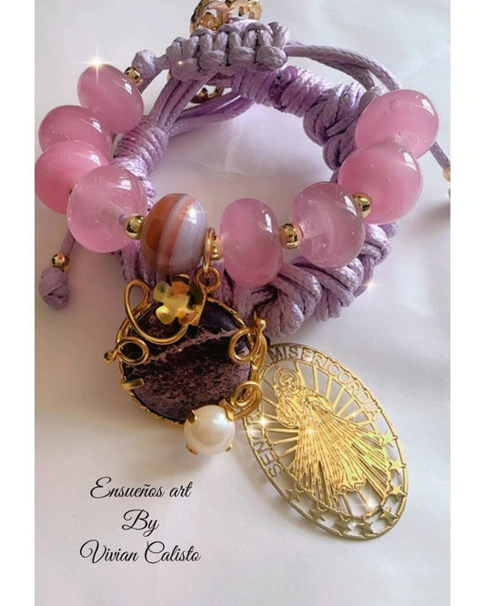 Miraculous Virgin — Blue Bracelet Set