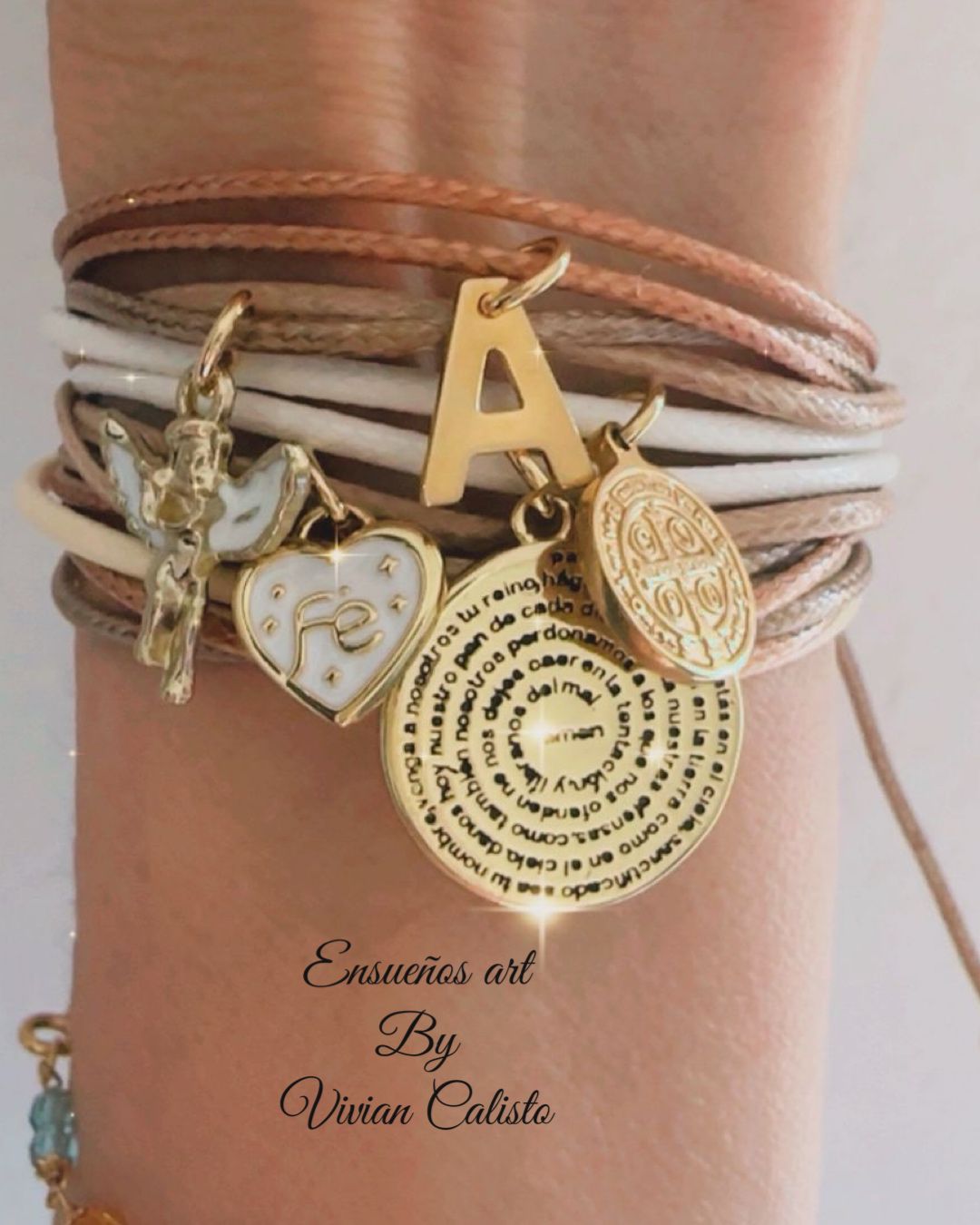 Pulsera ajustable Pamela Cream