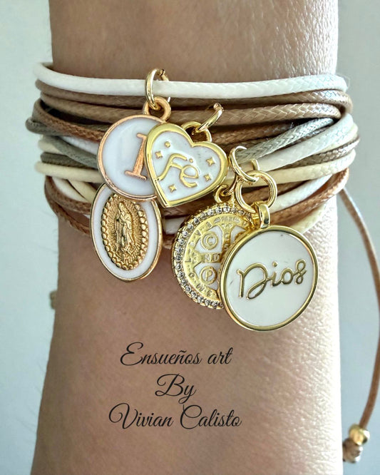 Pamela Cream — Adjustable Bracelet