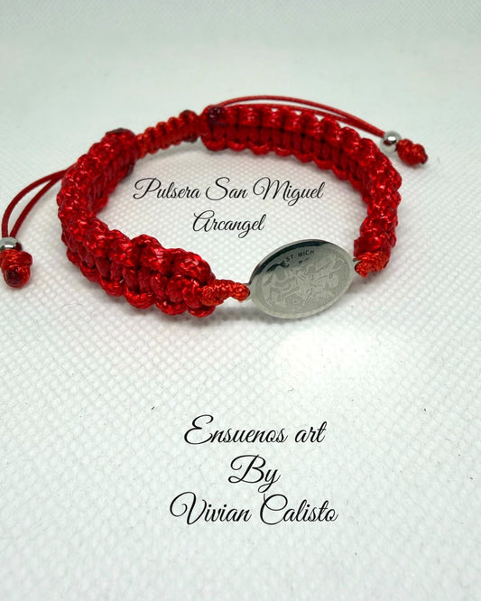 San Miguel Arcángel — Pulsera Ajustable