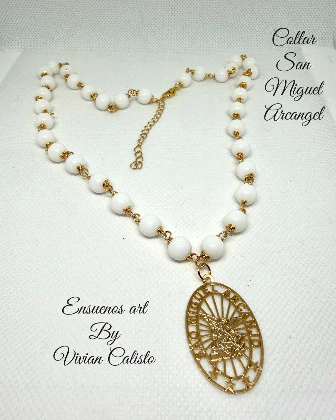 San Miguel Arcángel — Collar de Ágatas