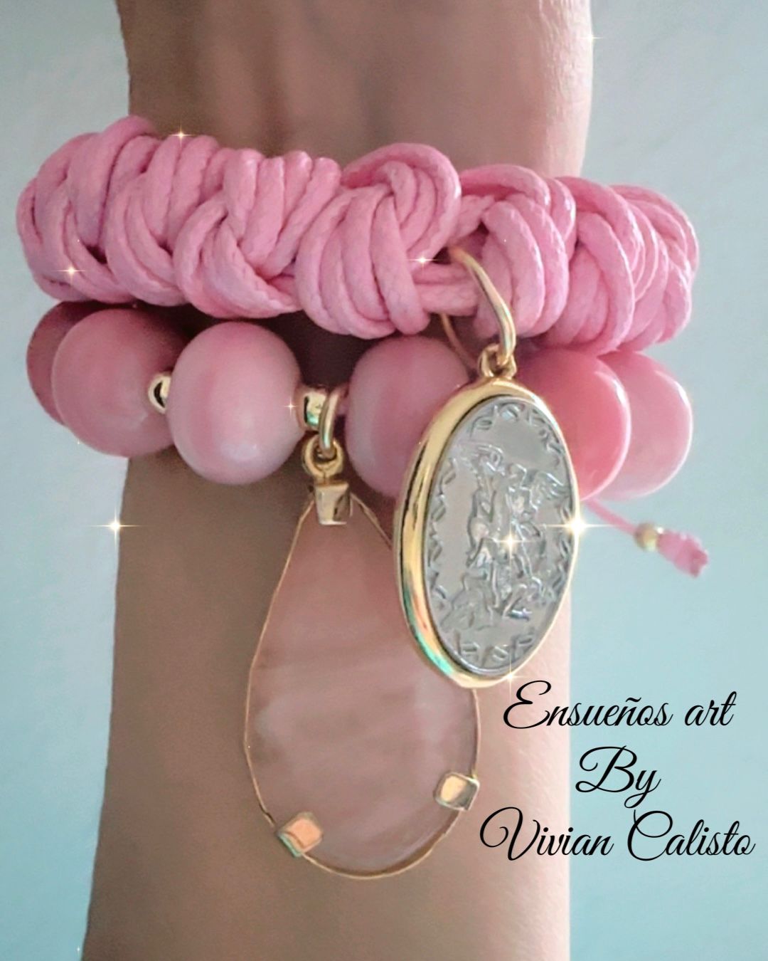 Rosa Rosa — Juego de pulseras