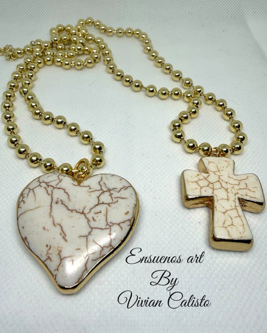 Corazón Turquesa — Collar Ajustable