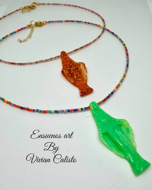 Virgen Milagrosa — Collar Ajustable