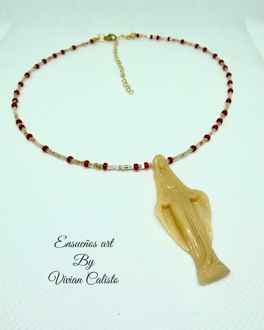 Virgen Milagrosa — Collar Ajustable