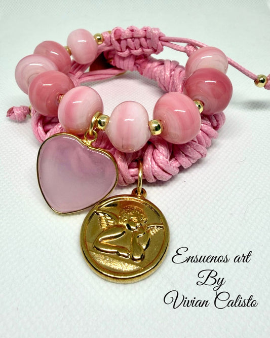 Pink Rose — Bracelet Set