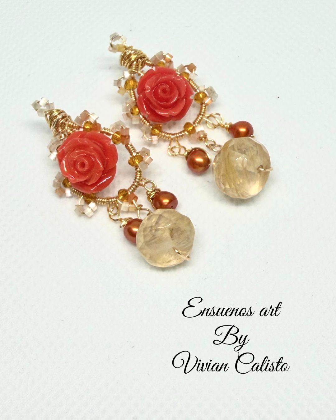 Rose Summer — Earrings