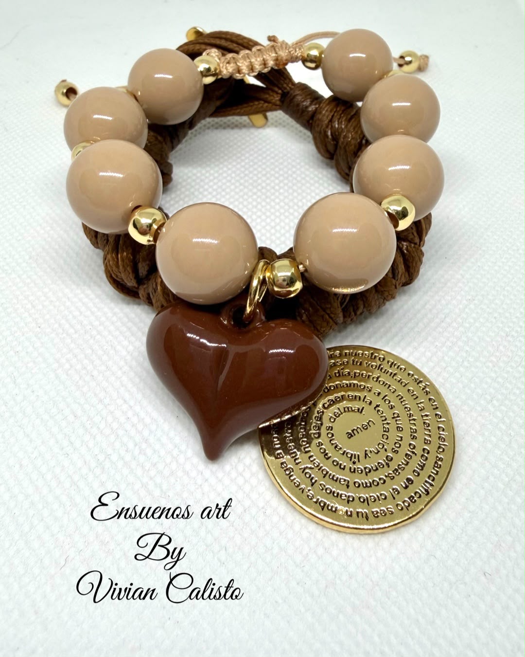 pulsera padre nuestro nude corazon