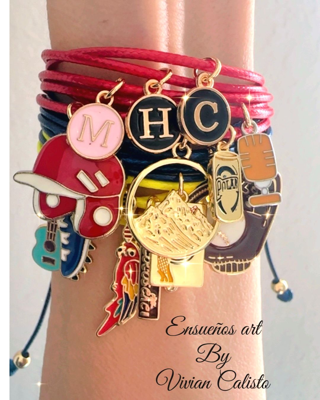 Venezuela Bracelet — handmade with Venezuelan-themed charms
